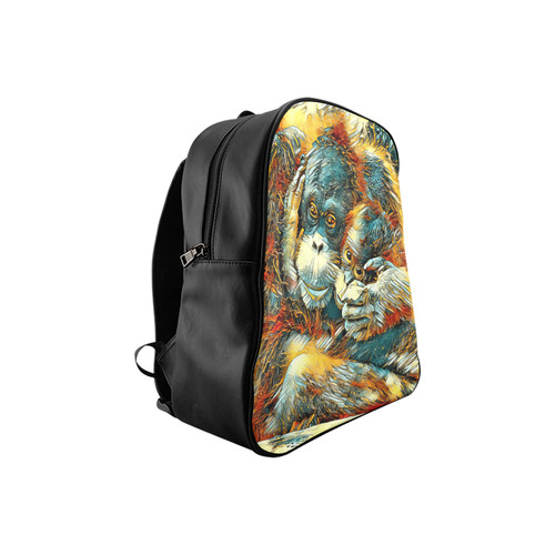 Animal_Art_OrangUtan20161201_by_JAMColors School Backpack (Model 1601)(Small)