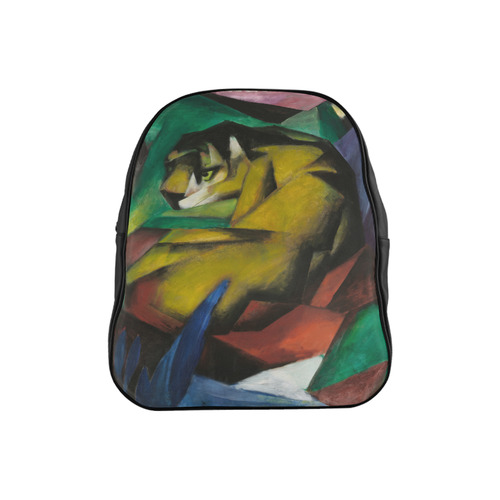 The Tiger by Franz Marc School Backpack (Model 1601)(Small)