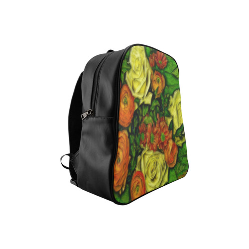 Bouquet of Flowers School Backpack (Model 1601)(Small)