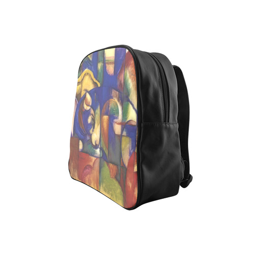 The resting bull by Franz Marc School Backpack (Model 1601)(Small)