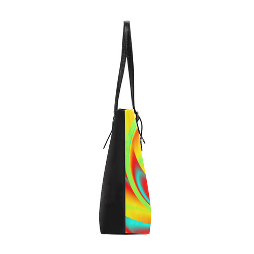 CRAZY POWER SPIRAL - neon colored Euramerican Tote Bag/Small (Model 1655)