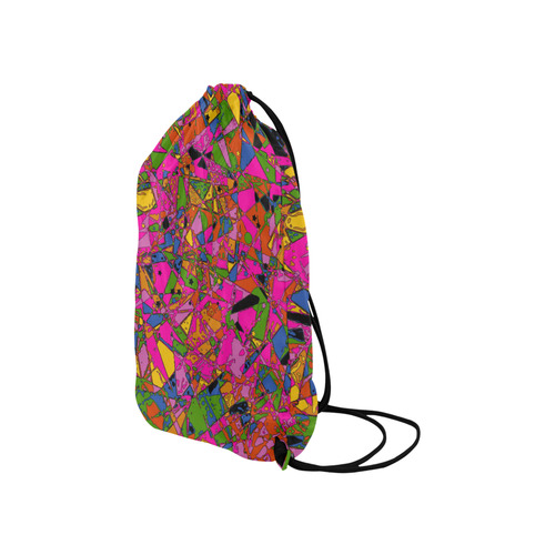 psycho-pop-fun 03A by JamColors Small Drawstring Bag Model 1604 (Twin Sides) 11"(W) * 17.7"(H)