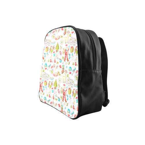 christmas doodles School Backpack (Model 1601)(Small)