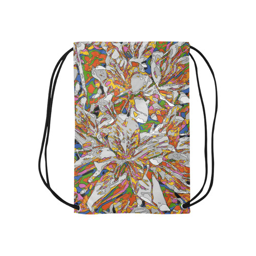 psycho-pop-fun 02C by JamColors Small Drawstring Bag Model 1604 (Twin Sides) 11"(W) * 17.7"(H)