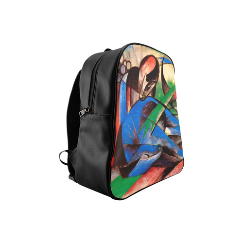 Dreaming Horse by Franz Marc School Backpack (Model 1601)(Small)
