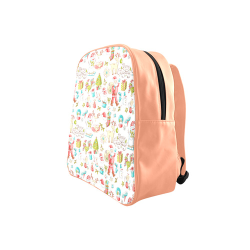 christmas doodles School Backpack (Model 1601)(Small)