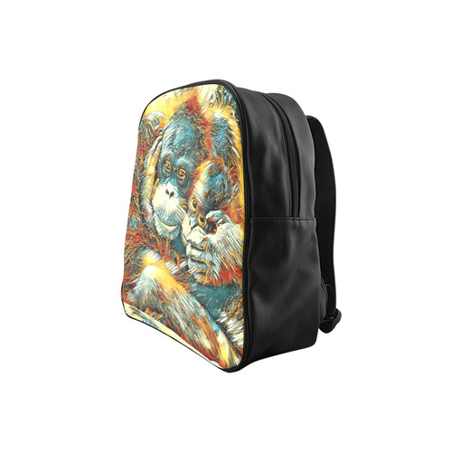 Animal_Art_OrangUtan20161201_by_JAMColors School Backpack (Model 1601)(Small)