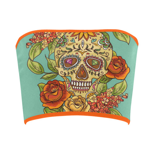 sugar skull Bandeau Top