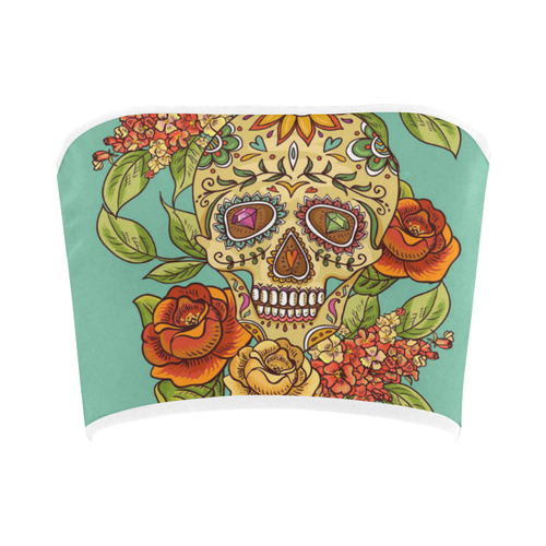 sugar skull Bandeau Top