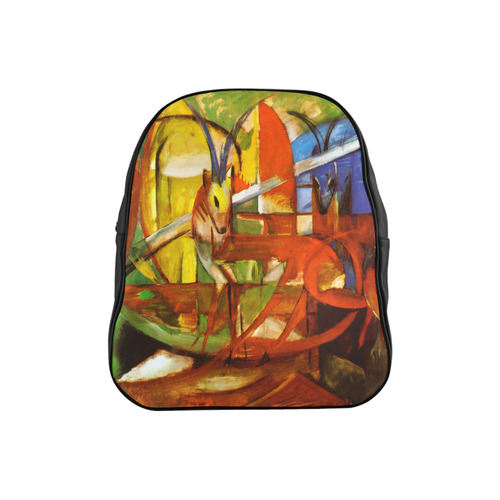 Gazelles by Franz Marc School Backpack (Model 1601)(Small)