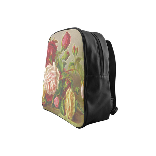 Vintage Roses School Backpack (Model 1601)(Small)