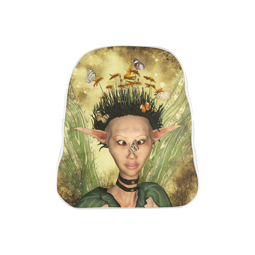 butterfly on my nose,fairy,elf School Backpack (Model 1601)(Small)