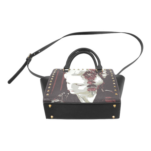 Geisha Rivet Shoulder Handbag (Model 1645)