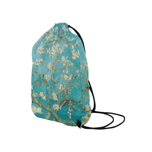 Van Gogh Almond Blossoms Medium Drawstring Bag Model 1604 (Twin Sides) 13.8"(W) * 18.1"(H)