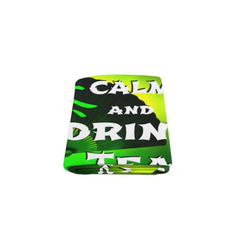 keep calm and drink green tea Blanket 40"x50"