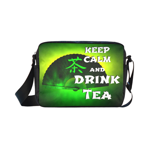 keep calm and drink green tea Classic Cross-body Nylon Bags (Model 1632)