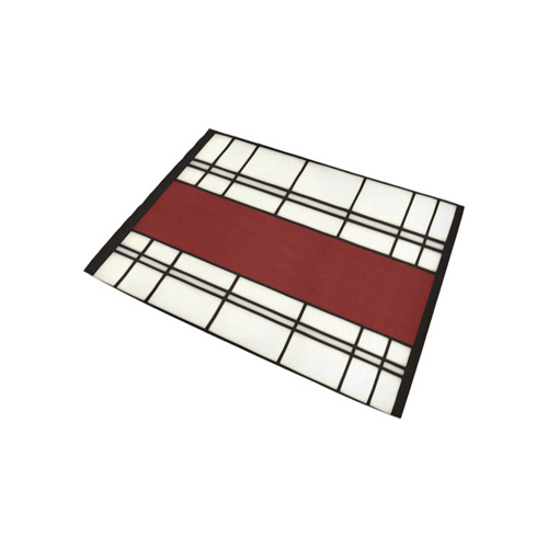 Shoji - red Area Rug 5'3''x4'