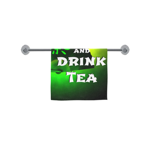 keep calm and drink green tea Custom Towel 16"x28"