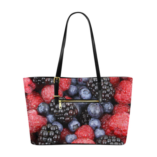 Blueberry Blackberry Raspberry Fruit Euramerican Tote Bag/Large (Model 1656)