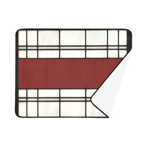 Shoji - red Beach Mat 78"x 60"