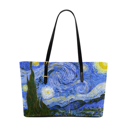 Van Gogh Starry Night Euramerican Tote Bag/Large (Model 1656)