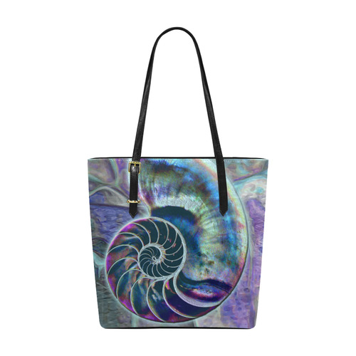 Wonderful Iridescent SHELL SNAIL Euramerican Tote Bag/Small (Model 1655)