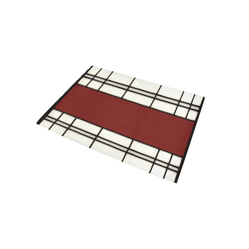 Shoji - red Area Rug 5'x3'3''
