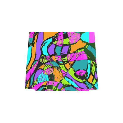 Abstract Art Squiggly Loops Multicolored Euramerican Tote Bag/Small (Model 1655)