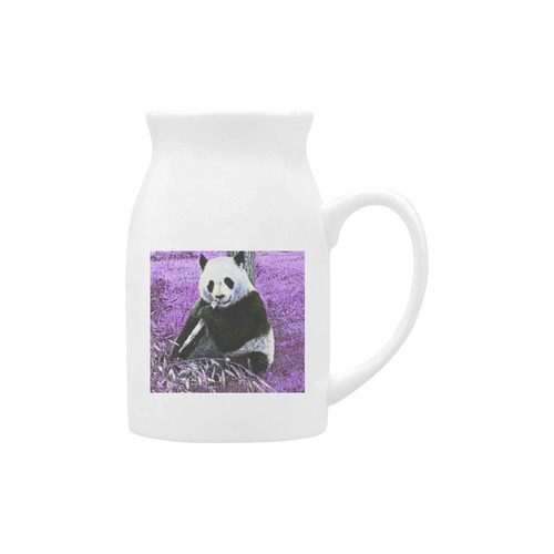 funky lilac panda Milk Cup (Large) 450ml