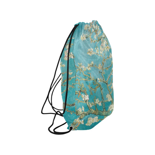 Van Gogh Almond Blossoms Medium Drawstring Bag Model 1604 (Twin Sides) 13.8"(W) * 18.1"(H)