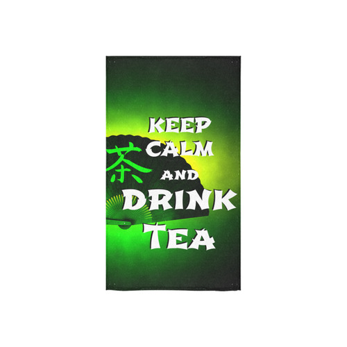 keep calm and drink green tea Custom Towel 16"x28"