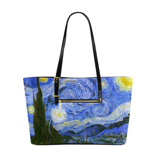 Van Gogh Starry Night Euramerican Tote Bag/Large (Model 1656)