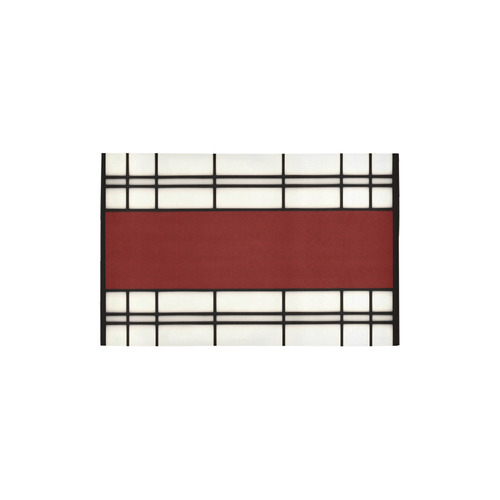 Shoji - red Area Rug 2'7"x 1'8‘’