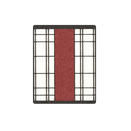 Shoji - red Blanket 40"x50"