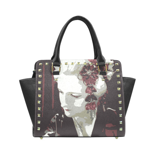 Geisha Rivet Shoulder Handbag (Model 1645)