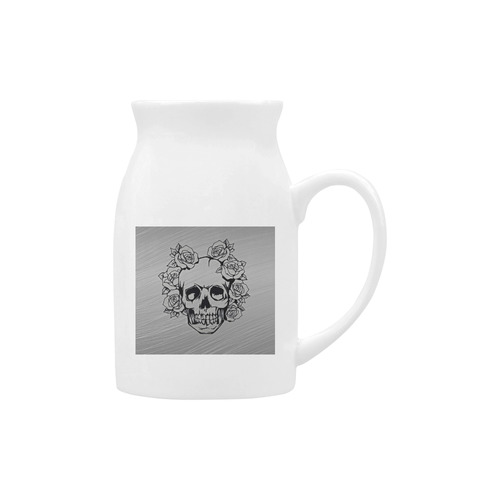 skull with roses Milk Cup (Large) 450ml