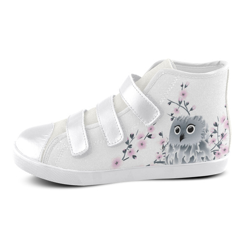 white velcro high tops