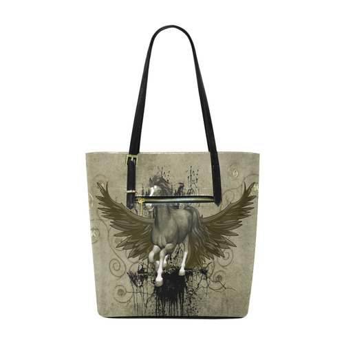 Wild horse with wings Euramerican Tote Bag/Small (Model 1655)