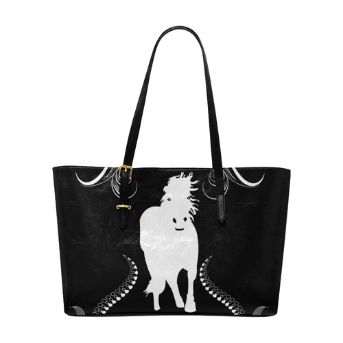 White horse Euramerican Tote Bag/Large (Model 1656)