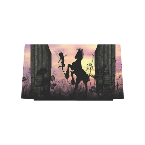 Wonderful fairy with foal in the sunset Euramerican Tote Bag/Large (Model 1656)