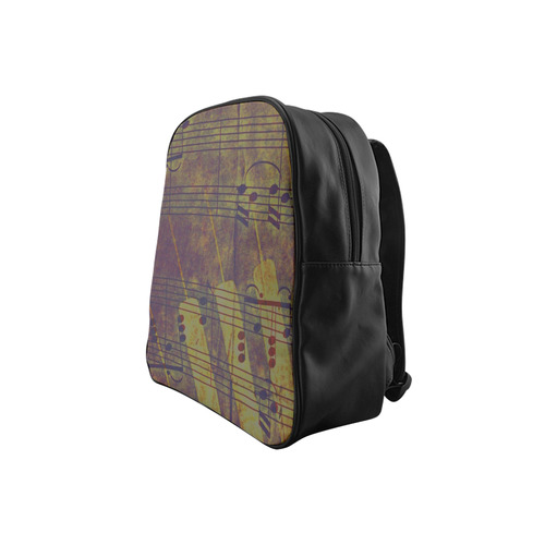 Music, vintage look A by JamColors School Backpack (Model 1601)(Small)