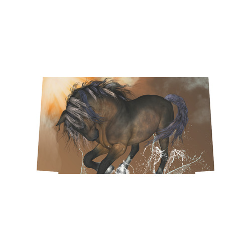Wonderful horse with water splash Euramerican Tote Bag/Large (Model 1656)