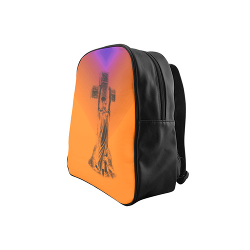 Pray For Help to the Angels School Backpack (Model 1601)(Small)