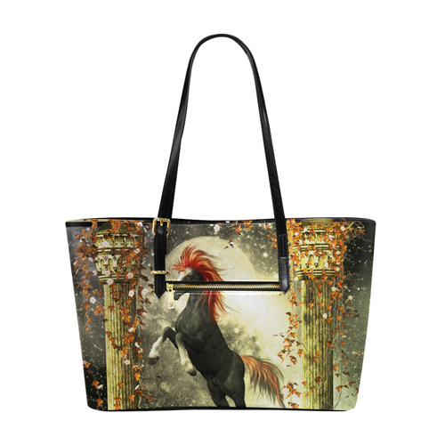 Wild horse in a fantasy world Euramerican Tote Bag/Large (Model 1656)