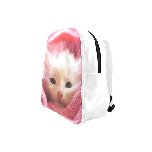 Kitty Loves Pink School Backpack (Model 1601)(Small)