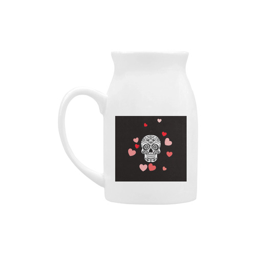 skull with hearts Milk Cup (Large) 450ml
