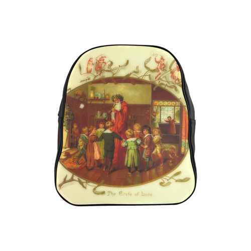 Father Christmas and the Circle of Love School Backpack (Model 1601)(Small)