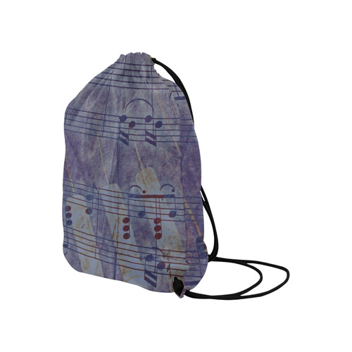 Music, vintage look C by JamColors Large Drawstring Bag Model 1604 (Twin Sides)  16.5"(W) * 19.3"(H)