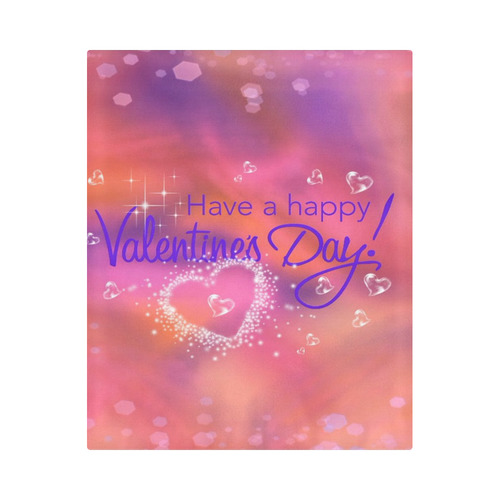 happy valentines day pink by FeelGood Duvet Cover 86"x70" ( All-over-print)