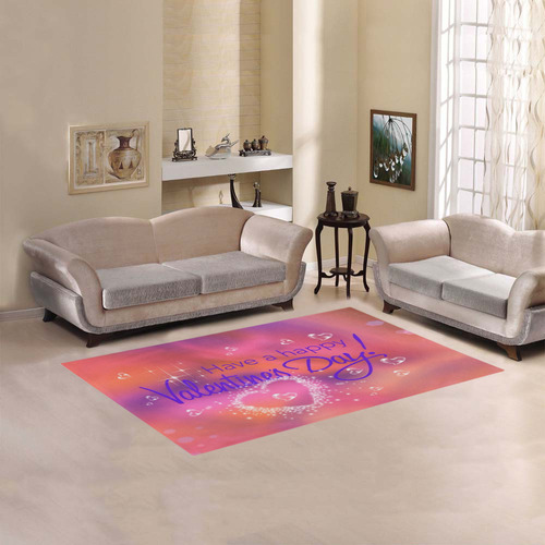 happy valentines day pink by FeelGood Area Rug 5'x3'3''